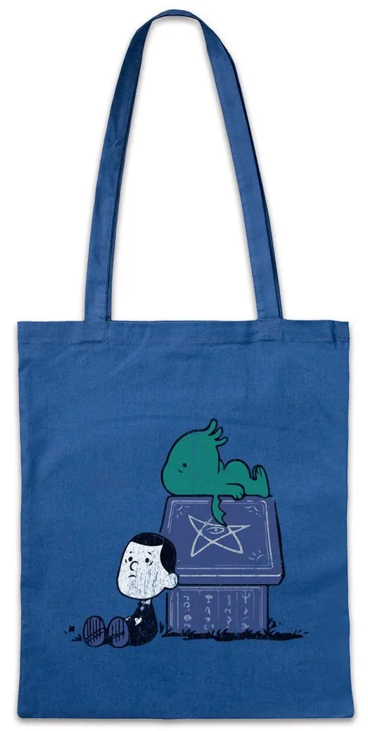 Urban Backwoods Beuteltasche Snoopthulhu Stofftasche Cthulhu H.P. HP Arkham Call Miskatonic (1-tlg), Lovecraft Lehrer Teacher Great
