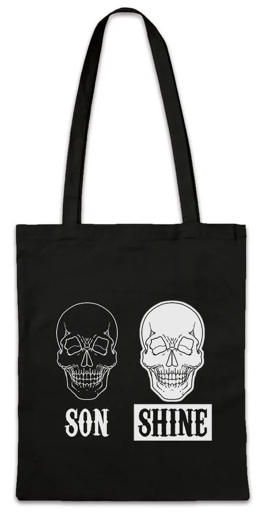 Urban Backwoods Beuteltasche Son Shine II Stofftasche Sohn Biker Vater Rock MC Punk Rocker Anarchy (1-tlg), Club Logo Sybol Sign