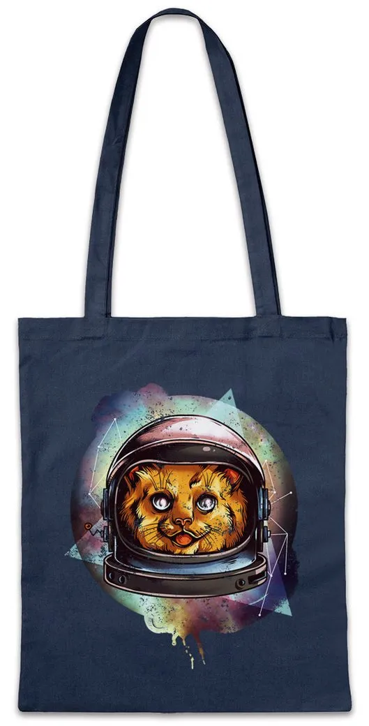 Urban Backwoods Beuteltasche Space Cat I Stofftasche Raumfahrt Astronaut Katze Kitty Kitten Love (1-tlg), Weltraum Cosmos Kosmos Planeten