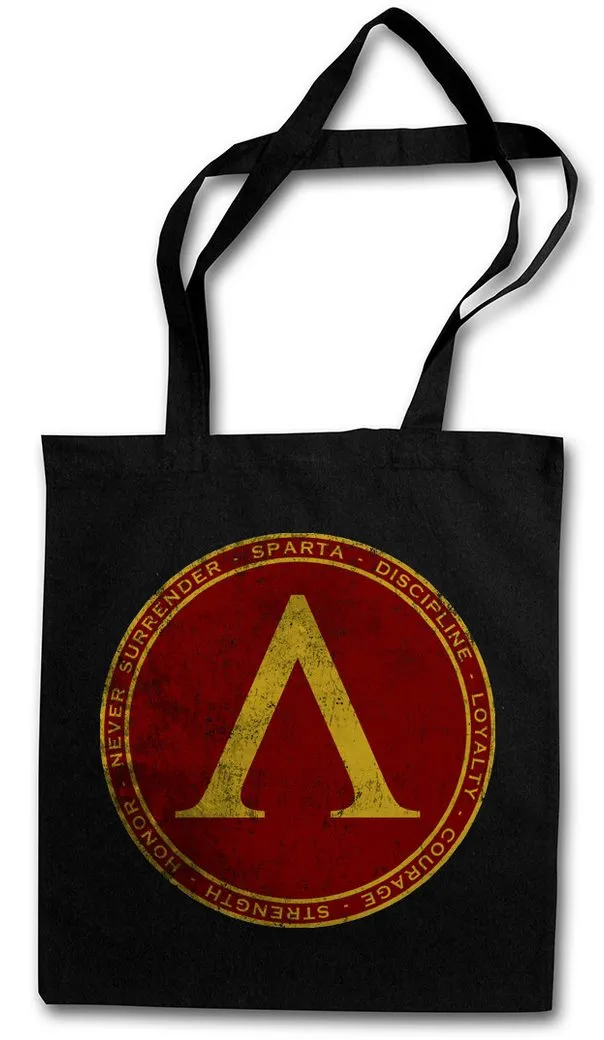 Urban Backwoods Beuteltasche Sparta Stofftasche Logo Insignia Zeichen 300 Leonidas Spartaner Polis (1-tlg), Spartiaten Never Surrender