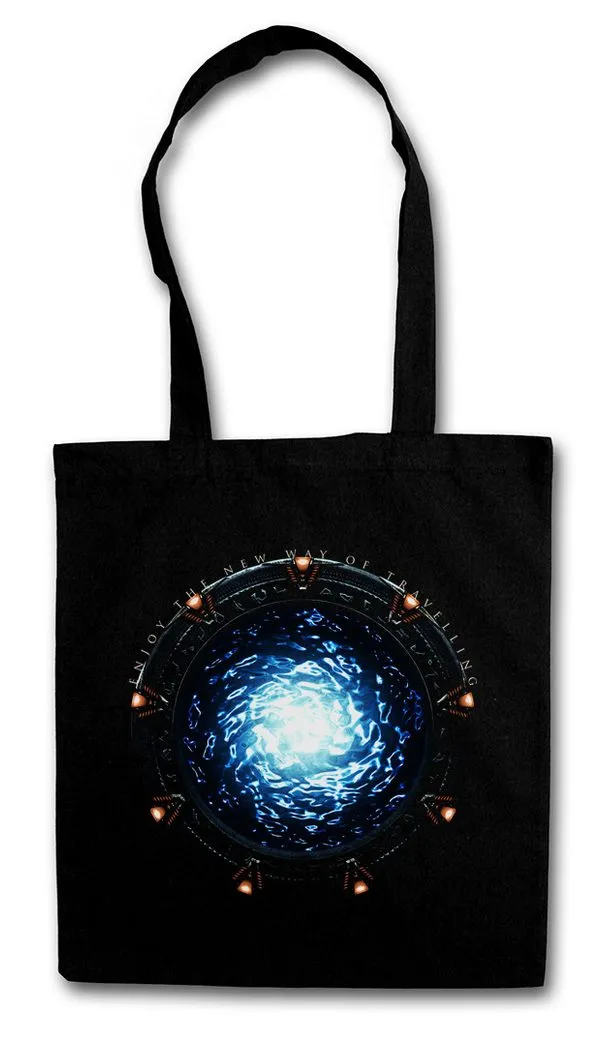 Urban Backwoods Beuteltasche Star Portal Stofftasche Movie SG 1 Atlantis TV Serie Infinity Stargate (1-tlg), Gate Kult Alien SciFi