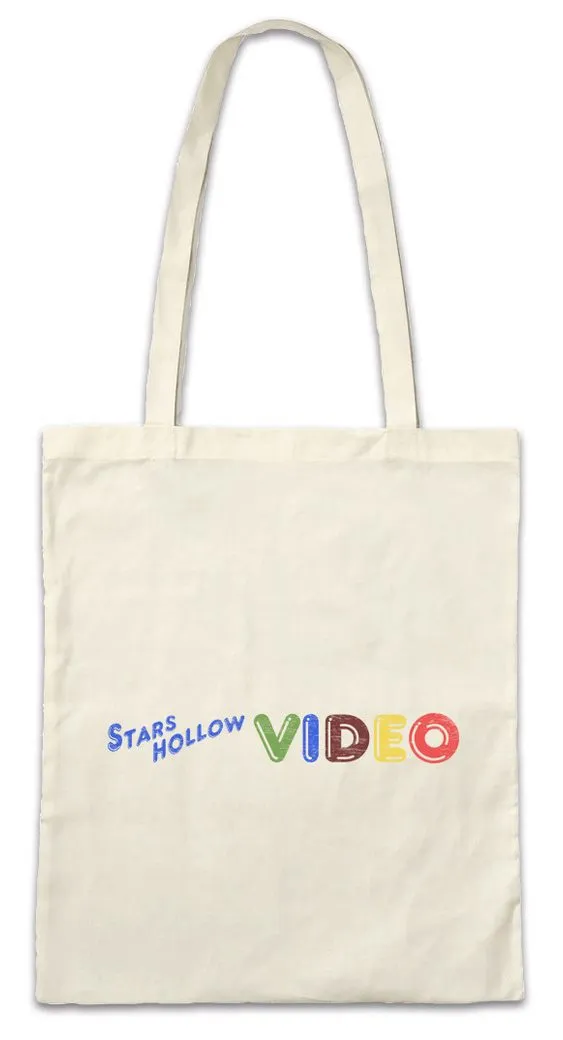 Urban Backwoods Beuteltasche Stars Hollow Video Stofftasche Lorelai Gilmore Rory Sign Symbol Logo (1-tlg), Girls Firmenschild Firmenlogo Jess