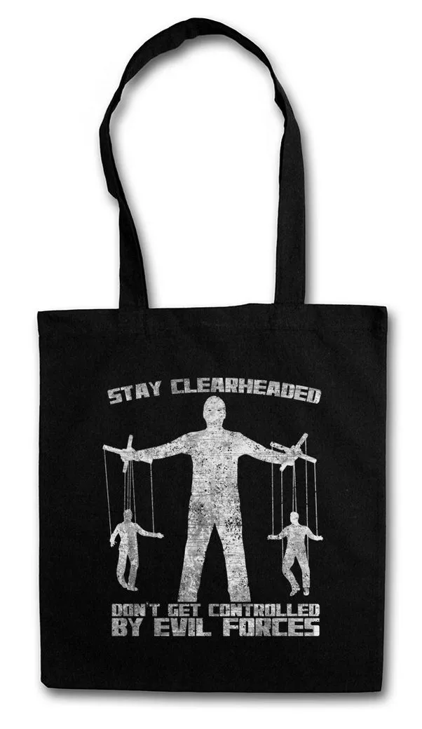Urban Backwoods Beuteltasche Stay Clearheaded Stofftasche Fäden Puppenspieler Klarer Kopf (1-tlg), Marionetten Illuminaten Puppet Puppets
