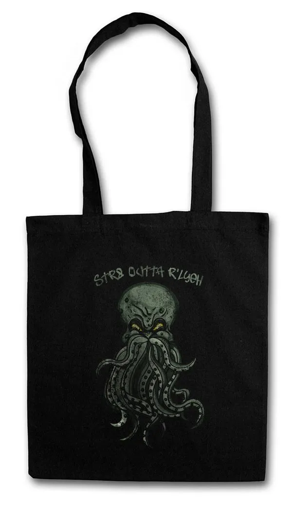 Urban Backwoods Beuteltasche Str8 Outta R'yleh Stofftasche Call Horror Arkham H. P. Lovecraft (1-tlg), Miskatonic R´LYEH  University Antarctic