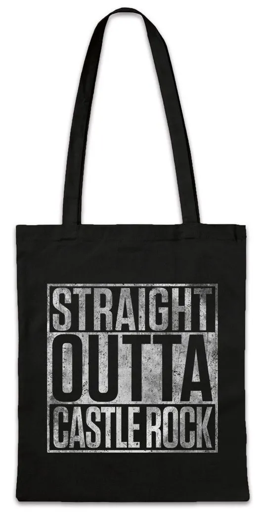Urban Backwoods Beuteltasche Straight Outta Castle Rock Stofftasche Stephen Horror Mystery Thriller (1-tlg), Stadt Fun Book King