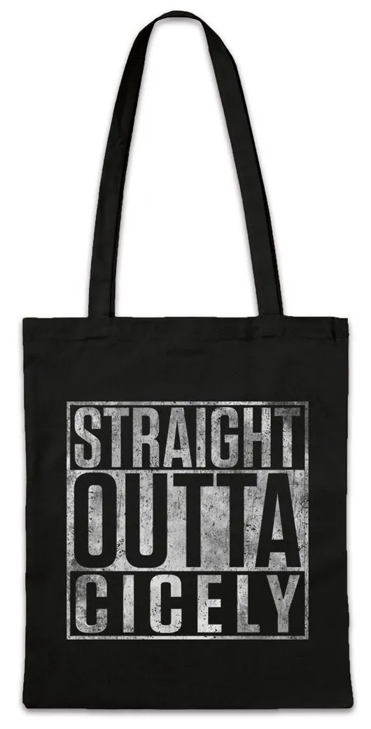 Urban Backwoods Beuteltasche Straight Outta Cicely Stofftasche Northern Alaska Fun Exposure (1-tlg), Ausgerechnet Joel Maurice Maggie
