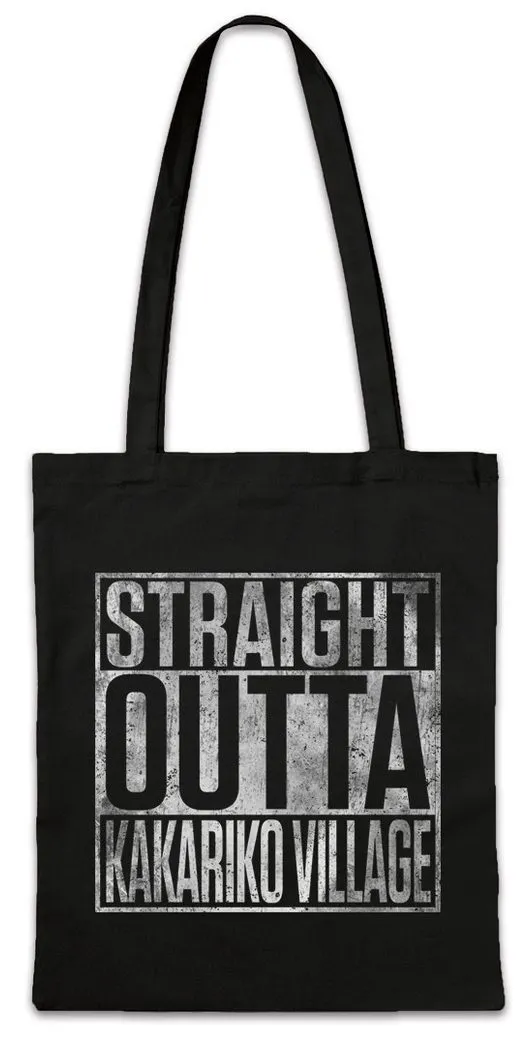 Urban Backwoods Beuteltasche Straight Outta Kakariko Village Stofftasche Legend Gaming Zelda Fun (1-tlg), Game Gamer Triforce VG