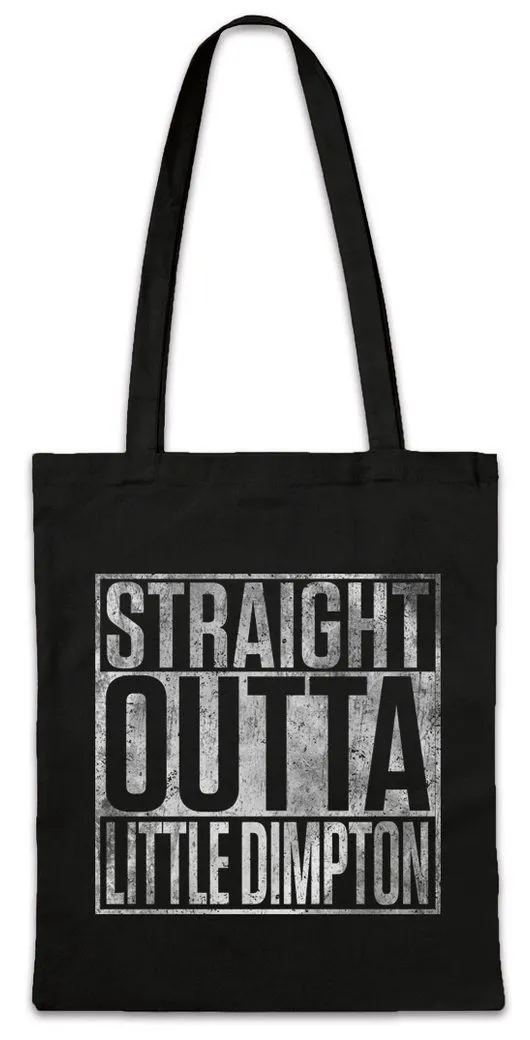 Urban Backwoods Beuteltasche Straight Outta Little Dimpton Stofftasche The UK Benny Hill Fun TV (1-tlg), Show Serie British Comedy