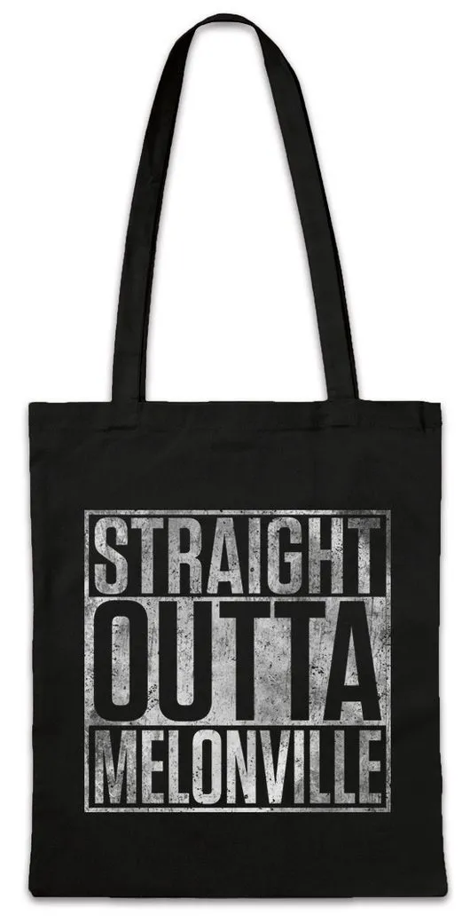 Urban Backwoods Beuteltasche Straight Outta Melonville Stofftasche SCTV Second City Fun Sketch (1-tlg), Comedy Television NWA Rap