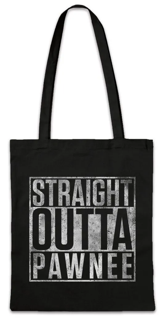 Urban Backwoods Beuteltasche Straight Outta Pawnee Stofftasche Parks And Fun Recreation Rec Greg (1-tlg), Michael Daniels Schur Leslie
