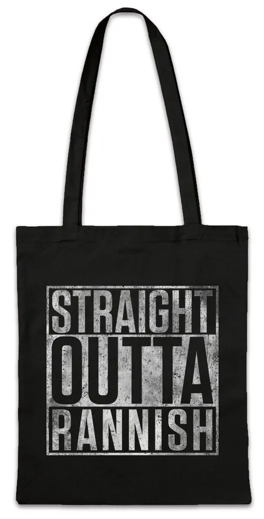 Urban Backwoods Beuteltasche Straight Outta Rannish Stofftasche The Kingkiller Books Fantasy (1-tlg), Chronicle Kvothe Die Königsmörder
