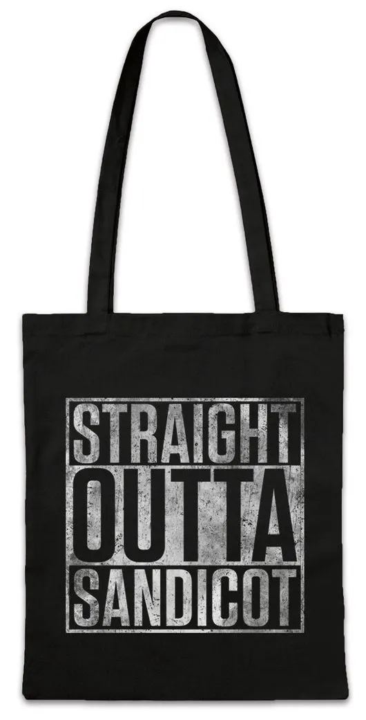 Urban Backwoods Beuteltasche Straight Outta Sandicot Stofftasche Billions Symbol Sign Logo Zeichen (1-tlg), Company Firma Firmenlogo Series