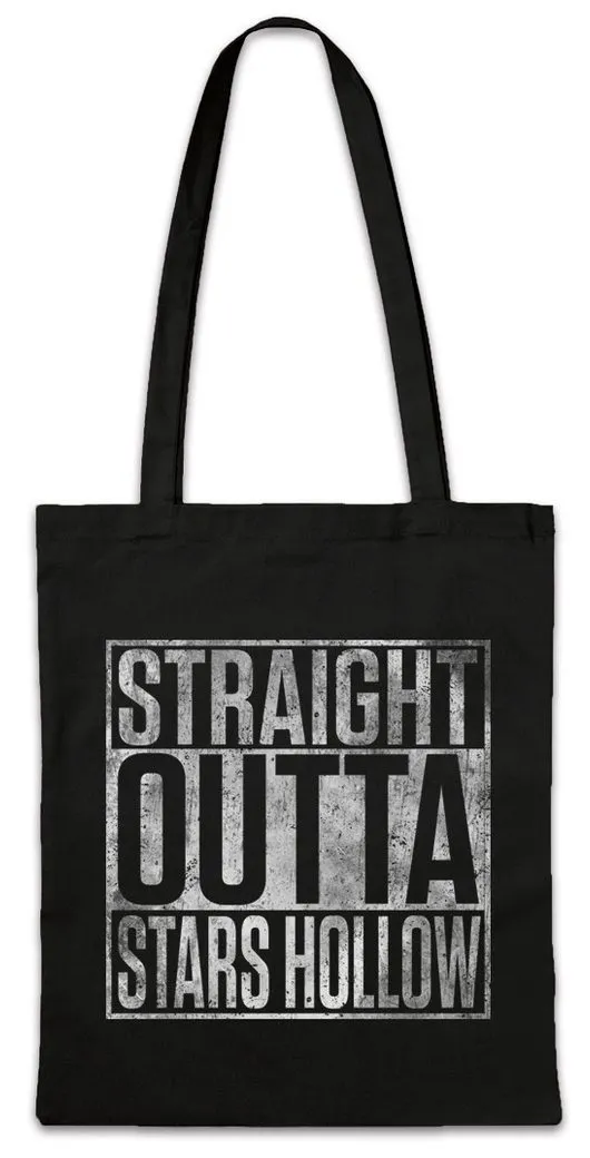 Urban Backwoods Beuteltasche Straight Outta Stars Hollow Stofftasche Lorelai Gilmore Rory Sign (1-tlg), Symbol Logo Girls Jess