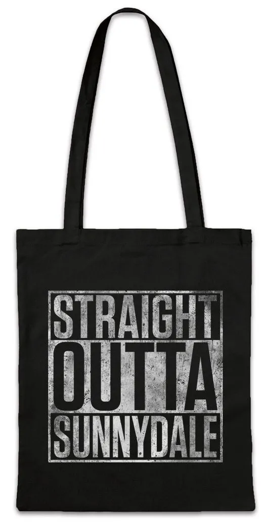 Urban Backwoods Beuteltasche Straight Outta Sunnydale Stofftasche Buffy Xander Willow Vampire (1-tlg), Rupert Cordelia Angel Oz