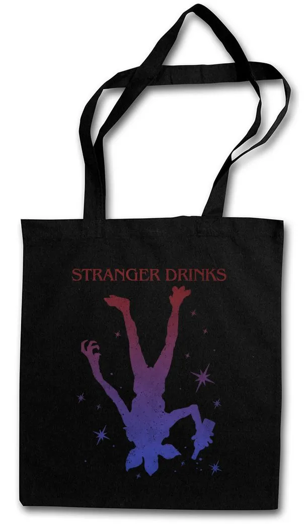 Urban Backwoods Beuteltasche Stranger Drinks Stofftasche Besoffen Karneval Fasching Kostüm (1-tlg), Verkleidung Alkohol Party Bier