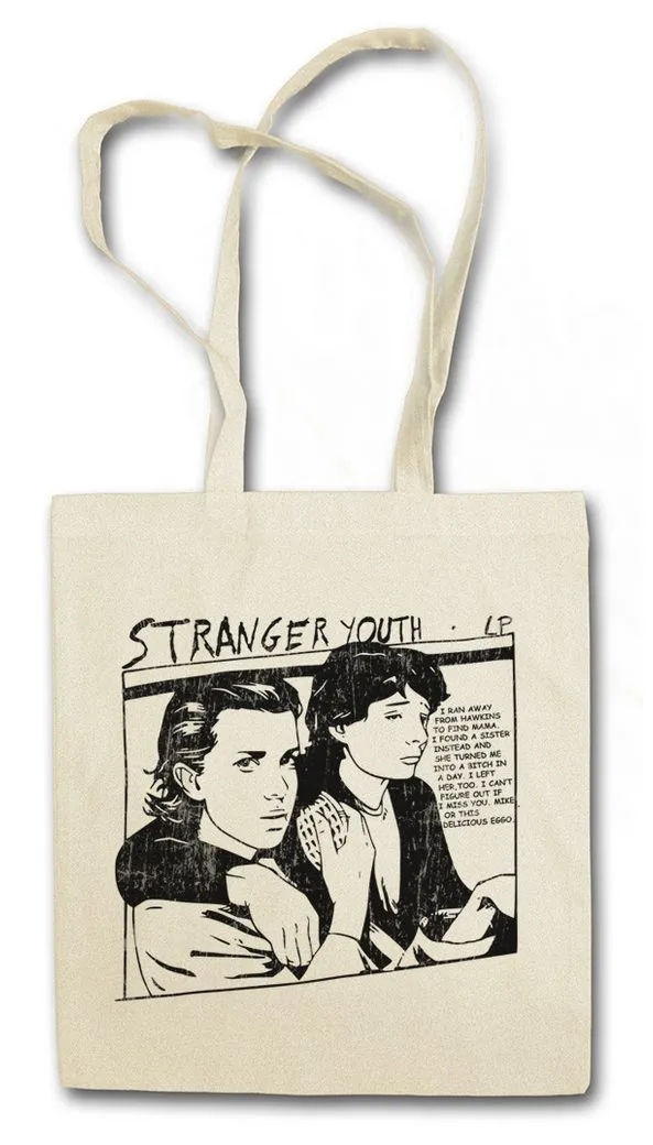 Urban Backwoods Beuteltasche Stranger Youth Stofftasche Cover Album Platten Schallplatte Sonic LP (1-tlg), Things Seven Dustin Lucas