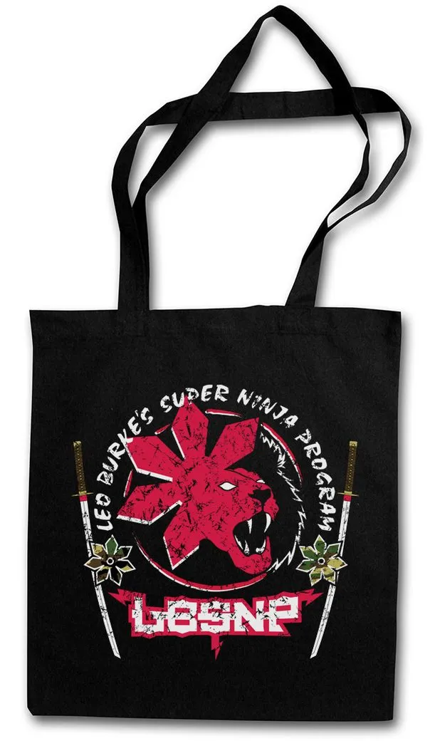 Urban Backwoods Beuteltasche Super Ninja Program Stofftasche American Movie USA Fighter Film (1-tlg), Eighties 80er 80s Leo