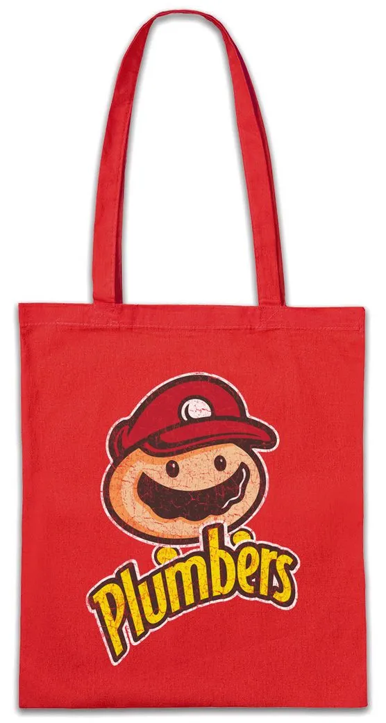 Urban Backwoods Beuteltasche Super Plumbers Stofftasche Klempner Installateur Mario Gas Geek Nerd (1-tlg), Wasser Crossover Fun Gamer