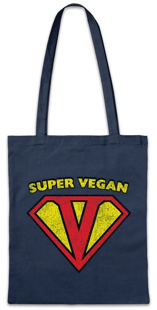 Urban Backwoods Beuteltasche Super Vegan Stofftasche Vegan Vegetables Vegetarianism Vegetarier (1-tlg), Veganer Carnist Carnism Karnismus