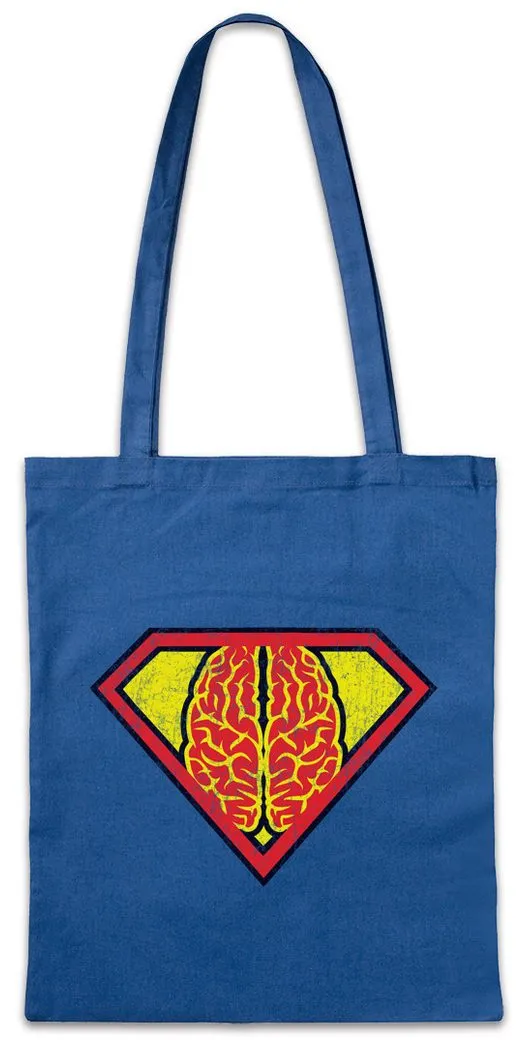 Urban Backwoods Beuteltasche Superbrain Stofftasche Lehrer Gehirn Super Hirn Geek Nerd Mathe (1-tlg), Mathematik Teacher Science Scientist
