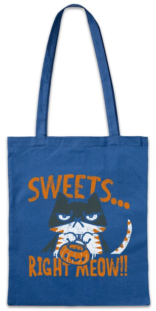 Urban Backwoods Beuteltasche Sweets Right Meow Stofftasche Halloween Witch Hexe Katze Cat Kater (1-tlg), Kitty Trick Or Treat