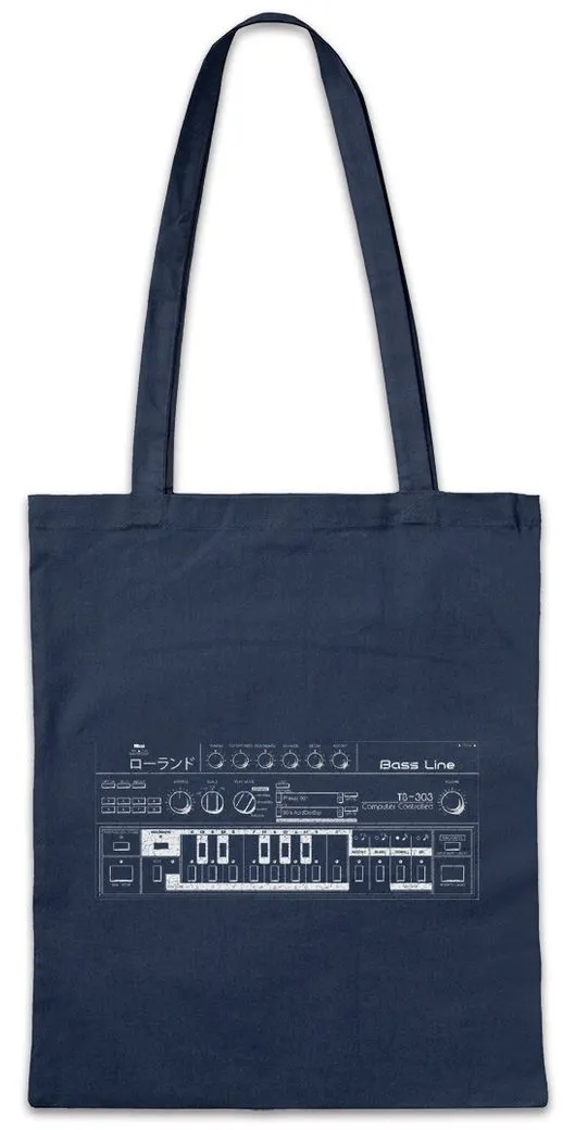 Urban Backwoods Beuteltasche Synthesizer 303 Stofftasche Acid Techno Electro Audio LFO Waves Sound (1-tlg), Sustain Music DJ
