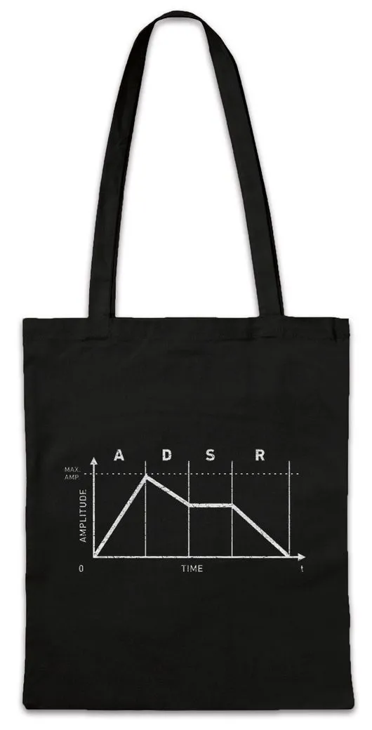 Urban Backwoods Beuteltasche Synthesizer ADSR II Stofftasche Attack Decay Sustain Release Audio (1-tlg), Sound LFO Wave Music