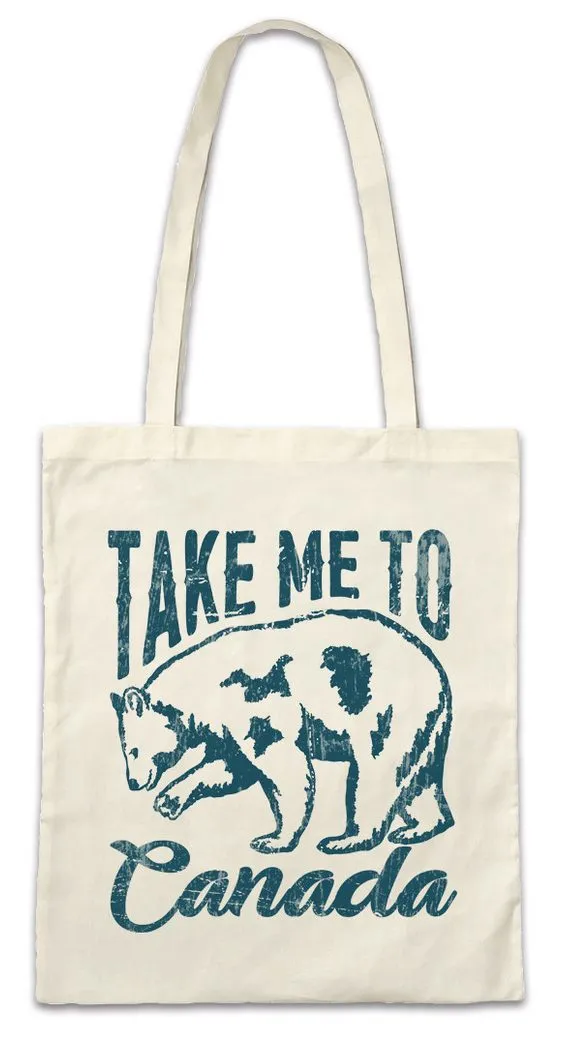 Urban Backwoods Beuteltasche Take Me To Canada Stofftasche Kanada Ahornblatt Fahne Flagge Maple (1-tlg), Leaf Ontario Wildlife