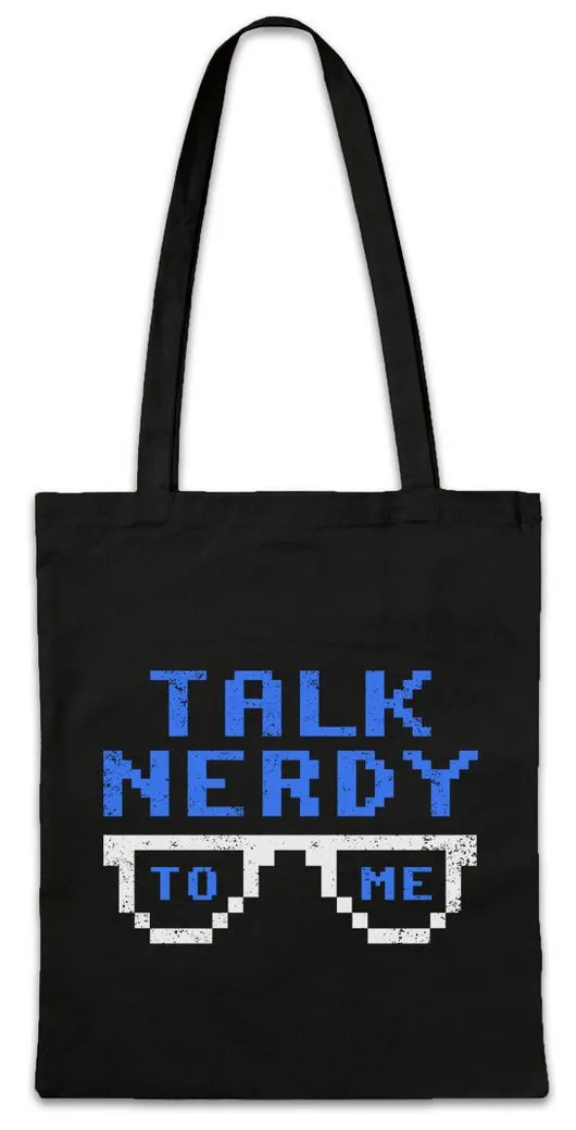 Urban Backwoods Beuteltasche Talk Nerdy To Me Stofftasche Fun Geek Nerd Science Scientist Teacher (1-tlg), Lehrer Chemie Chemistry Computer