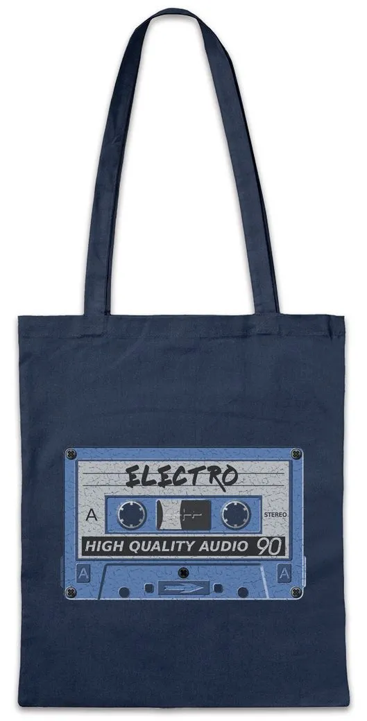 Urban Backwoods Beuteltasche Tape Electro Stofftasche Kassette Cassette Mixtape Techno Electro (1-tlg), Music Musikkassette Musik DJ
