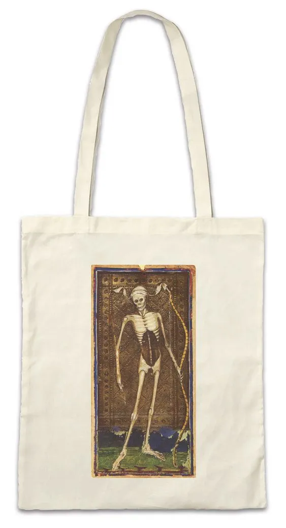 Urban Backwoods Beuteltasche Tarot Arcanum Death Stofftasche Karte Karten Card Voddoo Der Tod Black (1-tlg), Occult Magic Schwarze Magie