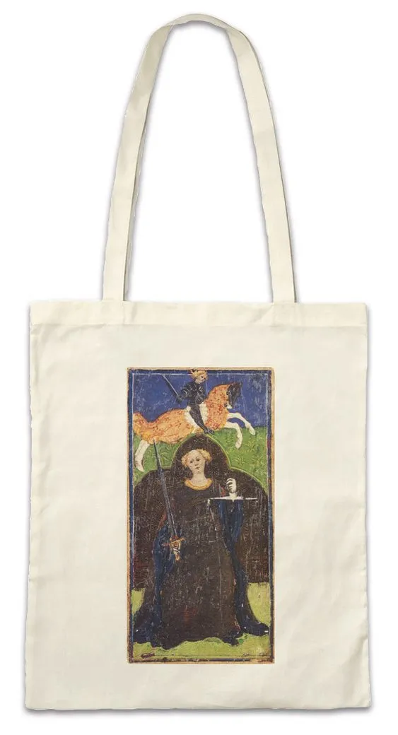 Urban Backwoods Beuteltasche Tarot Arcanum Justice Stofftasche Karte Karten Card Voddoo (1-tlg), Gerechtigkeit Black Occult Magic