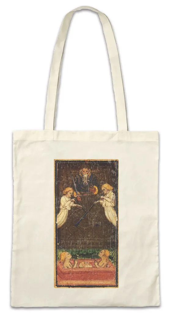 Urban Backwoods Beuteltasche Tarot Arcanum Lovers Stofftasche Karte Karten Card Voddoo Die (1-tlg), Liebenden Black Occult Magic