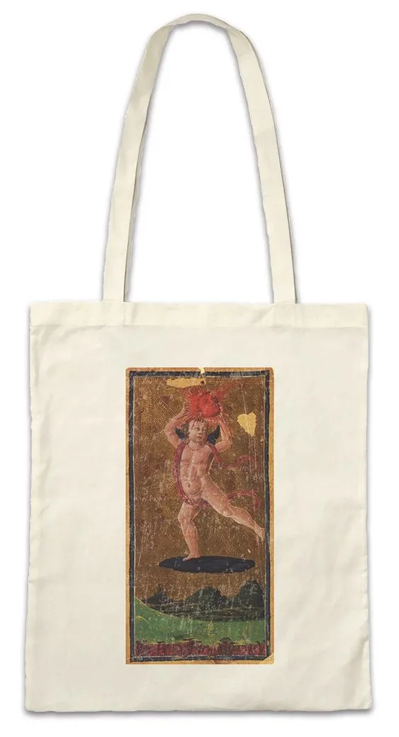 Urban Backwoods Beuteltasche Tarot Arcanum Sun Stofftasche Karte Karten Card Voddoo Die Sonne Black (1-tlg), Occult Magic Schwarze Magie