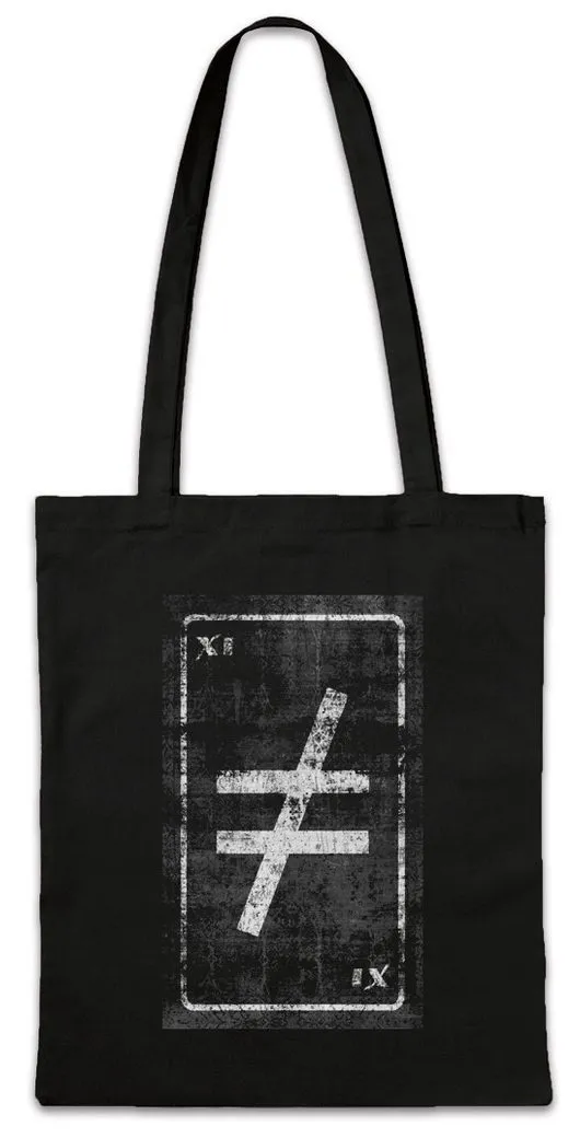 Urban Backwoods Beuteltasche Tarot Inequality Stofftasche Karte Karten Card Voddoo Ungleichheit (1-tlg), Black Occult Magic Schwarze
