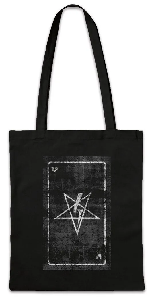 Urban Backwoods Beuteltasche Tarot The Black Pope Stofftasche Karte Karten Card Voddoo Der Papst (1-tlg), Priester The Hierophant Priest