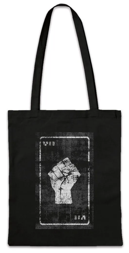 Urban Backwoods Beuteltasche Tarot The Charioteer Stofftasche Karte Karten Card Voddoo Der Wagen (1-tlg), Wagenlenker Black Occult Magic