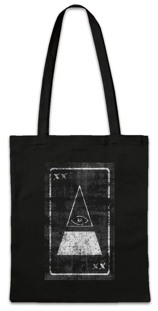 Urban Backwoods Beuteltasche Tarot The Eye of Illuminati Stofftasche Tarot Karte Karten Card Auge (1-tlg), Illuminaten Deck Set Okkultismus