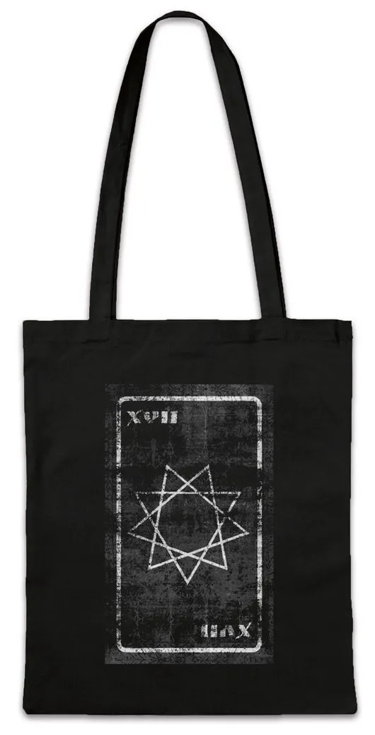 Urban Backwoods Beuteltasche Tarot The Star Stofftasche Karte Karten Card Voddoo Der Stern Black (1-tlg), Occult Magic Schwarze Magie