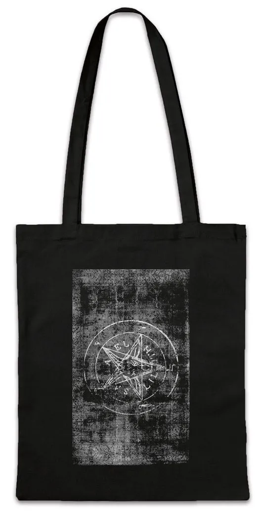Urban Backwoods Beuteltasche Tarot The Symbol of Baphomet Stofftasche Karte Karten Card Deck The (1-tlg), Lucifer Voodoo Satan 666