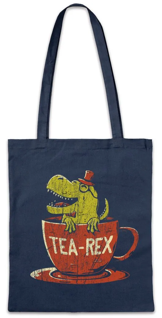 Urban Backwoods Beuteltasche Tea-Rex II Stofftasche Tyrannosaurus Tea Tee Rex T-Rex Dinosaurier (1-tlg), Dino Dinosaur T Rex