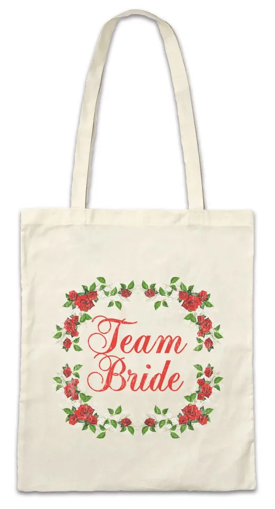 Urban Backwoods Beuteltasche Team Bride Stofftasche Brautpaar Hochzeit Heirat Marriage Just Married (1-tlg), Wedding Bachelor Bachelorette Junggesellenabschied