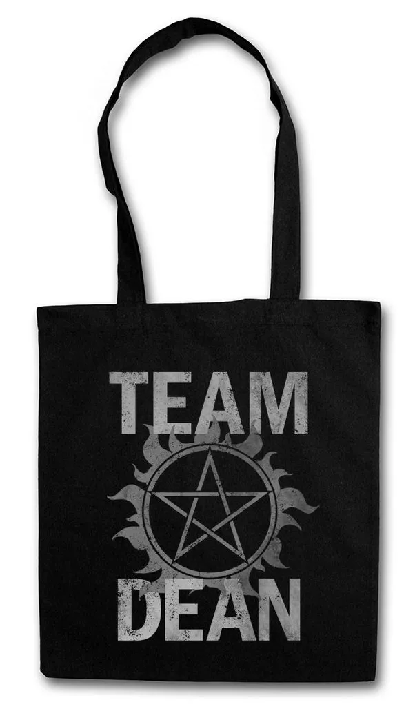 Urban Backwoods Beuteltasche Team Dean Stofftasche Supernatural Fun Logo Pentragramm Logo Pentacle (1-tlg), Flaming Serie Series