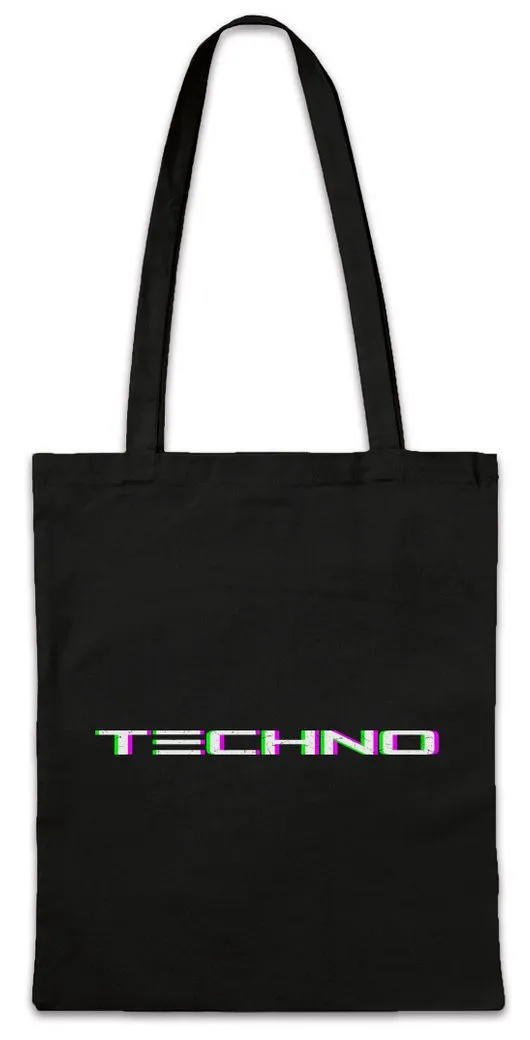 Urban Backwoods Beuteltasche Techno Glitch Stofftasche Attack Decay Sustain Audio LFO Wave Release (1-tlg), Music DJ Sound