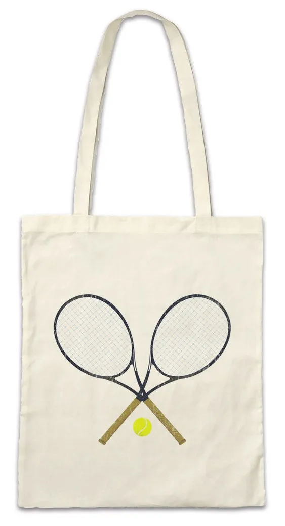 Urban Backwoods Beuteltasche Tennis Rackets Stofftasche Player Passion Love Addiction Tennisplatz (1-tlg), Court Tennisschläger Ball Sport