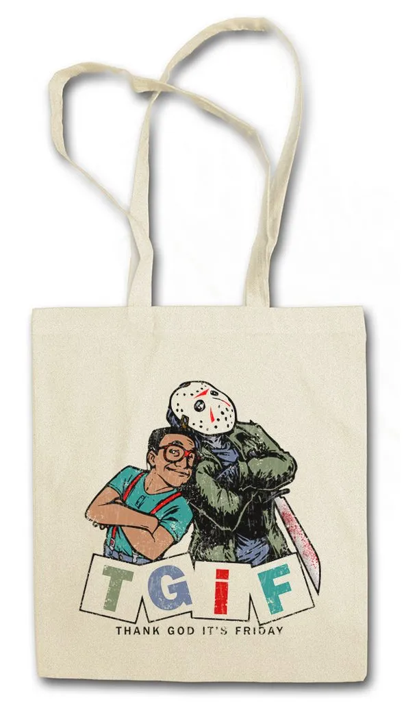 Urban Backwoods Beuteltasche TGIF I Stofftasche Thank God It's The Friday Family Jason Urkel 13th (1-tlg), Matters Freitag Vorhees Steve