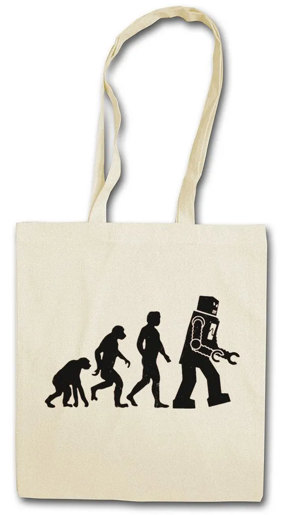 Urban Backwoods Beuteltasche The Big White Robot Evolution Stofftasche Bang Sheldon Roboter TBBT (1-tlg), Theory Nerd Cooper TV
