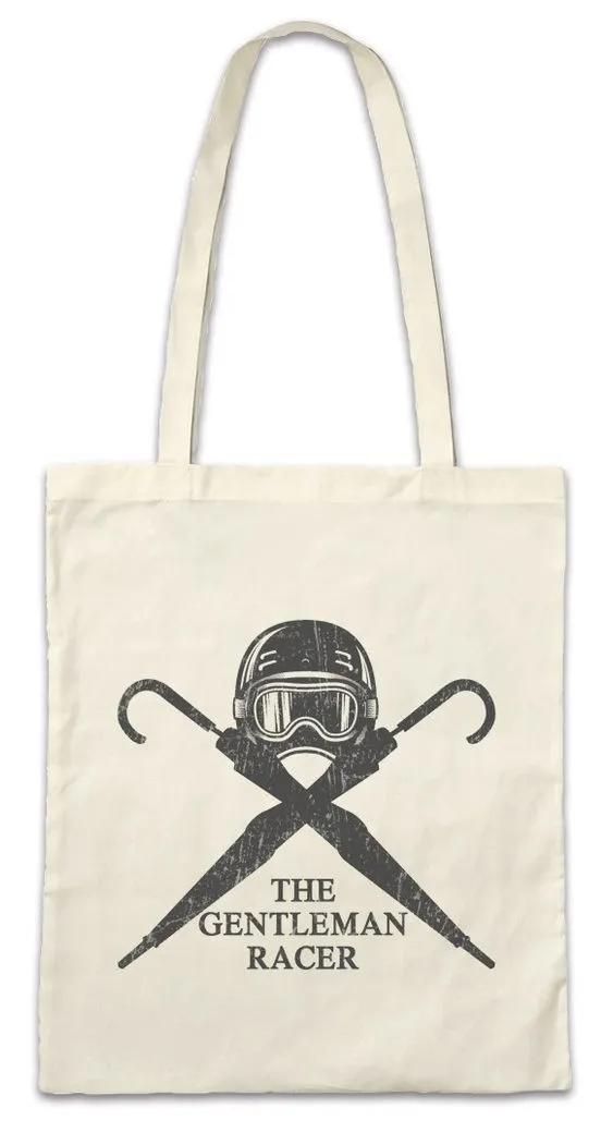 Urban Backwoods Beuteltasche The Gentleman Racer Stofftasche Race Rally Car Auto Driver Racer Biker (1-tlg), Petrol Head Fun Engine