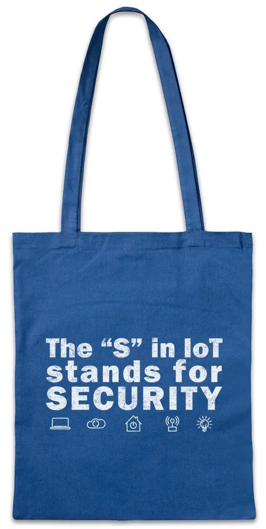 Urban Backwoods Beuteltasche The S In IoT Stofftasche IoT M2M Machine to Machine 5G Connectivity (1-tlg), Smart Home Device Wlan