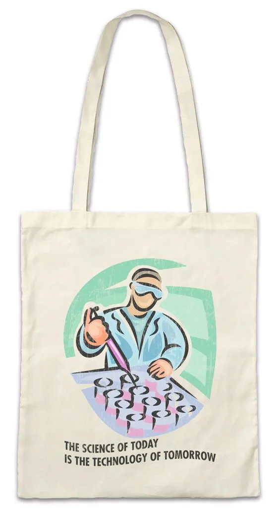 Urban Backwoods Beuteltasche The Science Of Today Stofftasche Wissenschaft Wissenschaftler (1-tlg), Professor Naturwissenschaft Naturwissenschaftler Natural